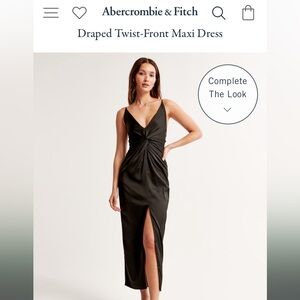 Abercrombie Draped Twist-Front Maxi Dress wedding guest